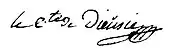 signature de Jean-Charles-Antoine Morel de Dieusie