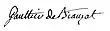 Signature de Jean-François Gaultier de Biauzat