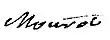 Signature de Jean-François-Régis de Mourot