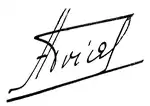 Signature de Jean-Marie Charles Abrial