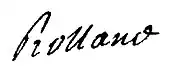 signature de Jean-Michel Rolland