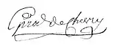 signature de Jean-Pierre Girod de Chevry