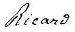 Signature de Jean-Pierre Ricard