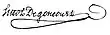 Signature de Jean Antoine Huot de Goncourt