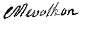 signature de Jean Antoine Pierre Mévolhon