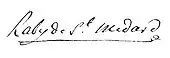 signature de Jean-Arnaud-Pascal Raby de Saint-Médard