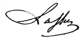 signature de Jean-Baptiste Antoine Lassus