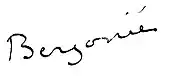 signature de Jean-Alban Bergonié