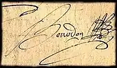 signature de Jean Bourdon