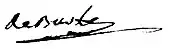 signature de Jean Charles François de Burle