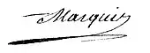 signature de Jean-Joseph Marquis