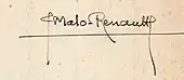 signature de Jean Malo-Renault