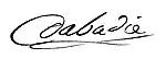 Signature de Jean Melchior Dabadie de Bernet