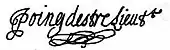 signature de Jean Poingdestre