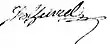 Signature de Jean Theurel au mariage de 1750