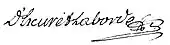 signature de Jean d'Escuret Laborde