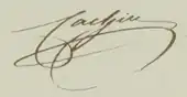 signature de Joseph Cachin