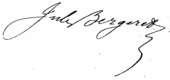 signature de Jules Bergeret