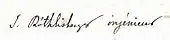 signature de Jules Röthlisberger