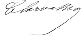 signature de Léon Carvalho