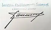 signature de Léon Gaumont