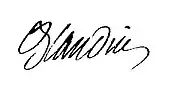 signature de Liphard-Daniel Blandin