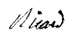 signature de Louis-Étienne Ricard