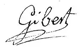 signature de Louis-Bernard Gibert