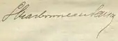 signature de Louis Charbonneau-Lassay