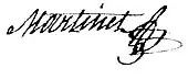 signature de Louis-François Martinet