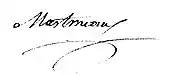 signature de Louis-Simon Martineau