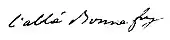 signature de Louis de Bonnefoy