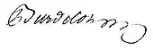 signature de Louis Burdelot de Pontorson