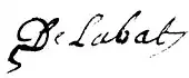 signature de Louis Delabat