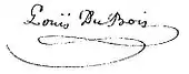 signature de Louis Du Bois