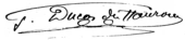 signature de Louis Ducos du Hauron