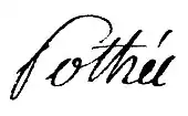 signature de Louis-François Pothée