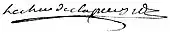 signature de Louis Joseph Félix de Clapiers-Collongues