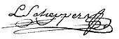 signature de Louis Joseph Scheppers