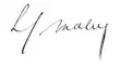 Signature de Louis Malvy