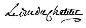 signature de Louis Marie Florent du Châtelet