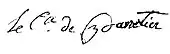 signature de Louis Marie de Panetier de Miglos