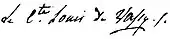 signature de Louis-Marie de Vassy