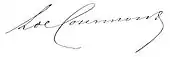 signature de Louis de Courmont