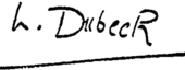 signature de Lucien Dubech