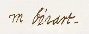 signature de Madeleine Béjart