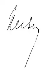 signature de Marc Chevalier (préfet)