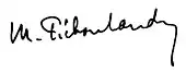 signature de Marguerite Pichon-Landry