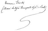 signature de Marie-Lætitia Bonaparte-Wyse