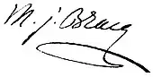 signature de Martin-Joseph Bracq